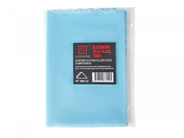Glosswork Silky Glass Towel Шелковистая салфетка для стекла из микрофибры, 200г/м2