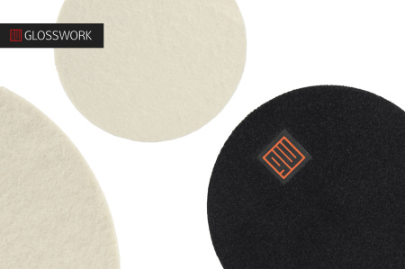 Glosswork Felt Pad Фетровый круг для полировки стекла, 125мм